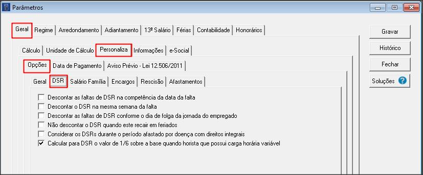 Título: Como configurar categoria Horista Variável? Os dados a seguir foram elaborados para demonstrar a rotina para configuração da folha com jornadas variáveis. 1 PARÂMETROS 1.