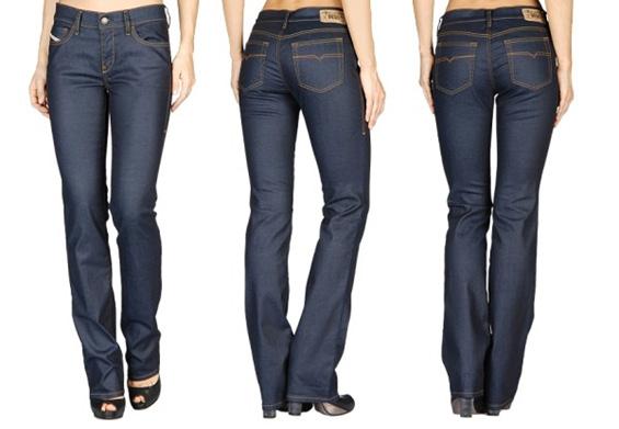 Figura 80 Medidas de orientação da posição do bolso traseiro na calça feminina jeans.