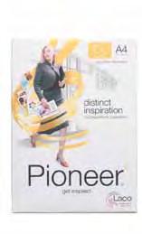 grupo portucel A marca Pioneer, papel de escritório premium, renovou em 2010 as suas embalagens com o objectivo de introduzir um maior dinamismo e modernidade à sua imagem.