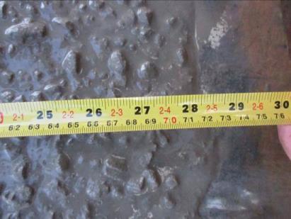 mm, dentro dos paramâtro especificado pela concreteira de 700+50 mm e classificado conforme ABNT NBR 15823/2010 como classe SF2, nota-se na Figura 02 que o concreto