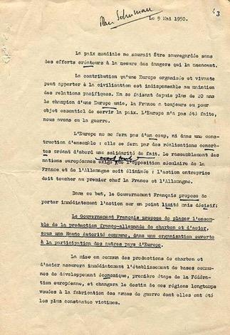 A declaração Schuman,