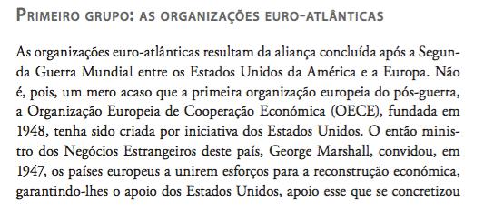 Da cooperação euro-atlântica à