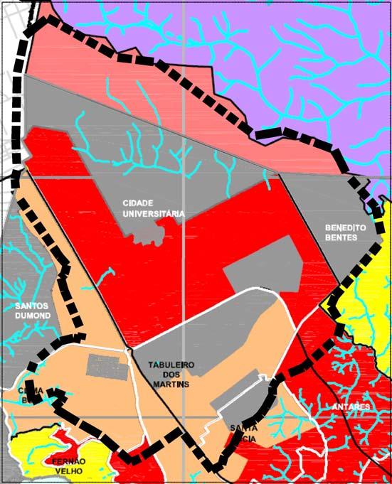 49 O Plano Diretor do Município de Maceió (2005) estabelece como diretrizes de uso e ocupação do solo na área urbana: controlar o adensamento, tanto nas áreas com maior potencial de infraestrutura