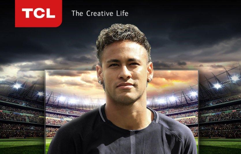 Neymar é o novo embaixador global da chinesa TCL POR WAGNER GIANNELLA Neymar é o mais novo embaixador global da empresa chinesa de eletrônicos TCL.