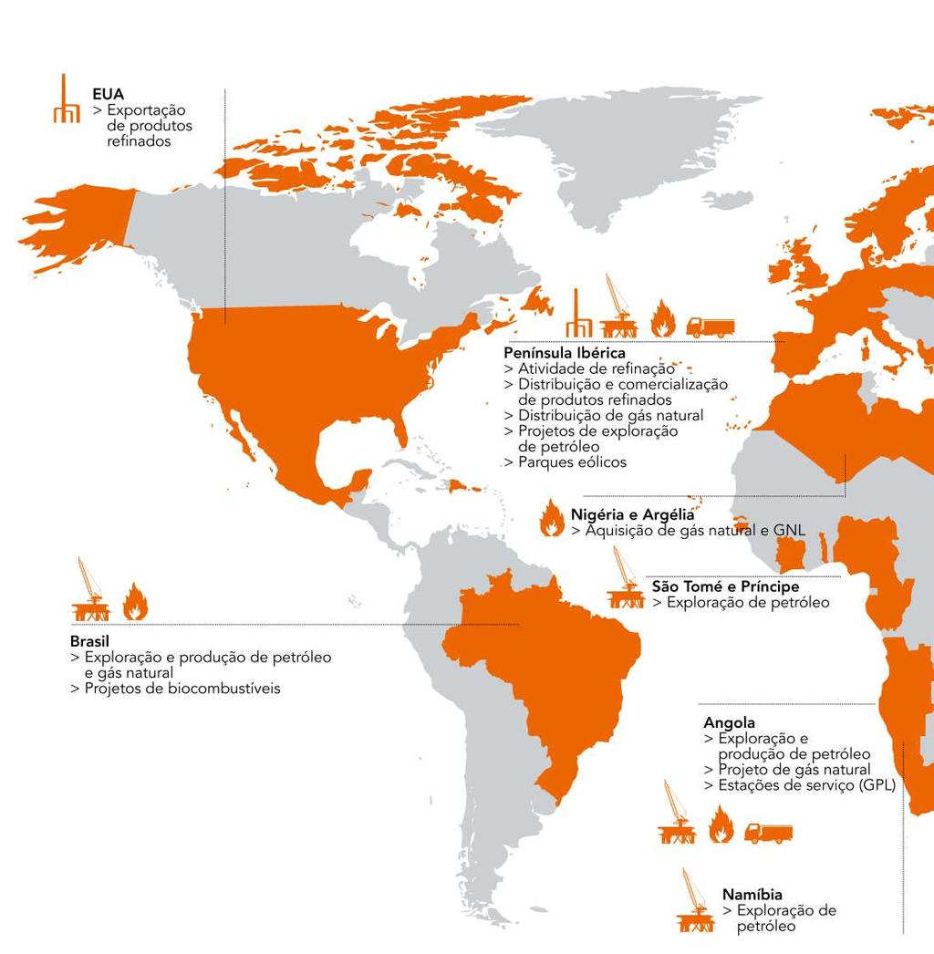 A Galp Energia no Mundo A Galp Energia