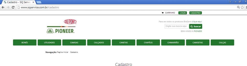 Após preencher todas as informações solicitadas clique no botão Cadastrar no canto inferior direito. Você receberá um e-mail com as informações cadastradas.