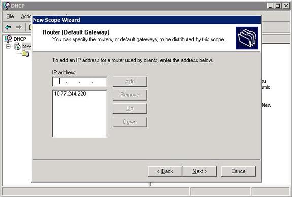 Datilografe o endereço IP de Um ou Mais Servidores Cisco ICM NT do gateway padrão, e o