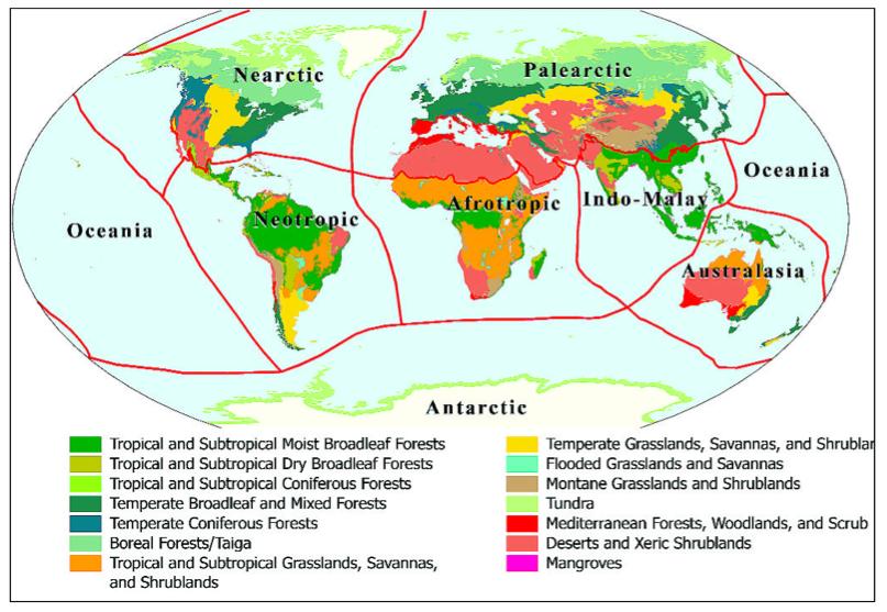 ambientais geograficamente