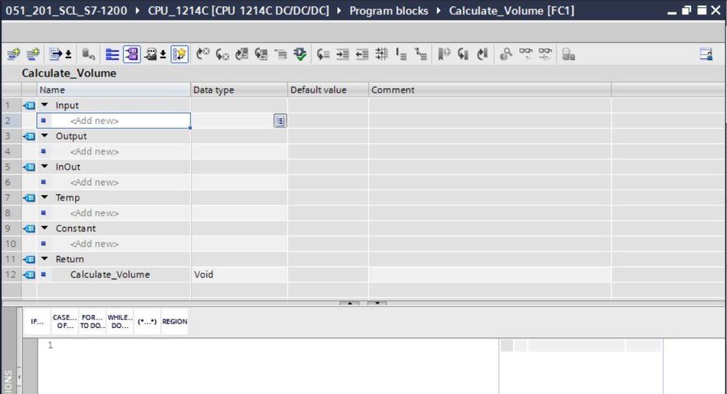 7.5 Determinar a interface da função "Calcular_conteúdo" fi Na seção superior da sua tela de