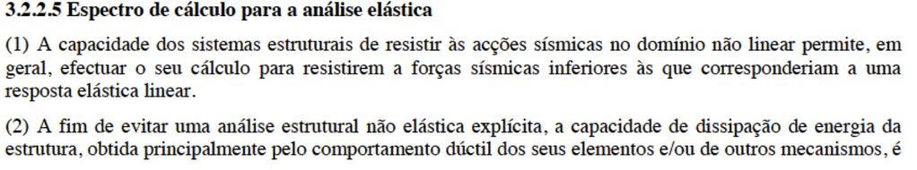 Dimensionamento de estruturas - Introdução à definição da acção sísmica e análise