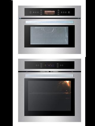 FORNO SOLE MULTIFUNÇÕES DIGITAL 60 CM E MICRO-ONDAS SOLE 40 L BUILT-IN FORNO: FM-DG-60-SL-2TNB MICRO-ONDAS: FMC-FR-40-SL-2TNB COMERCIAL Acabamento em aço inoxidável e vidro preto.