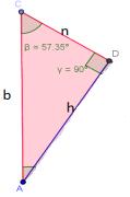 12) Por meio das relações métricas demonstre o Teorema de Pitágoras, ou seja, a 2 = b 2 +c 2 Terceira Etapa - Investigando relações