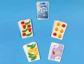 adesivos - 6 cartas nas mesmas cores - dado comum - dado de 0 a 5 0