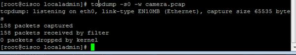 host 10.88.86.58 do tcmpdump -s0 e porta 80 tcp - w camera.pcap Aqui 10.88.86.58 é o IP do host problemático Etapa 2.