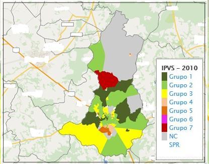 48 3 (vulnerabilidade baixa), logo após o grupo 5 (vulnerabilidade alta) se destaca com 12,9% da população(ipvs; SÃOCARLOS, 2010).