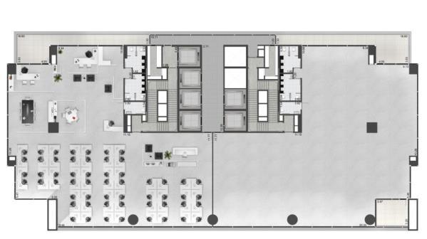 200 m² Andares: 25 andares Vagas: 750 ( 39 m²/vaga ) Tipo: AA Incorporador: