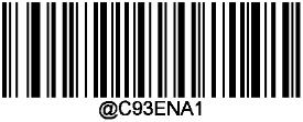 ** Acessar Configurações Código 93 Restaurar os Padrões de Fábrica Restaurar os padrões de fábrica do código 93 Habilitar/desabilitar o código 93 ** Habilitar o código 93 Desabilitar o código 93