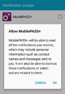 tão Anterior do seu telemóvel para selecionar a aplicação MobilePASS+. b. No ecrã da MobilePASS+, toque no nome do token para gerar um código de acesso de token.