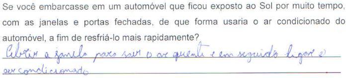 67 que o ar frio empurre o ar quente para fora do mesmo. A Figura 32 destaca as respostas fornecidas pelos grupos G 3 e G 5.