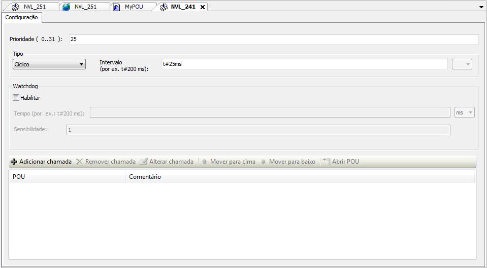 Configurando a tarefa (destinatário) Configure a Prioridade com 25 ou