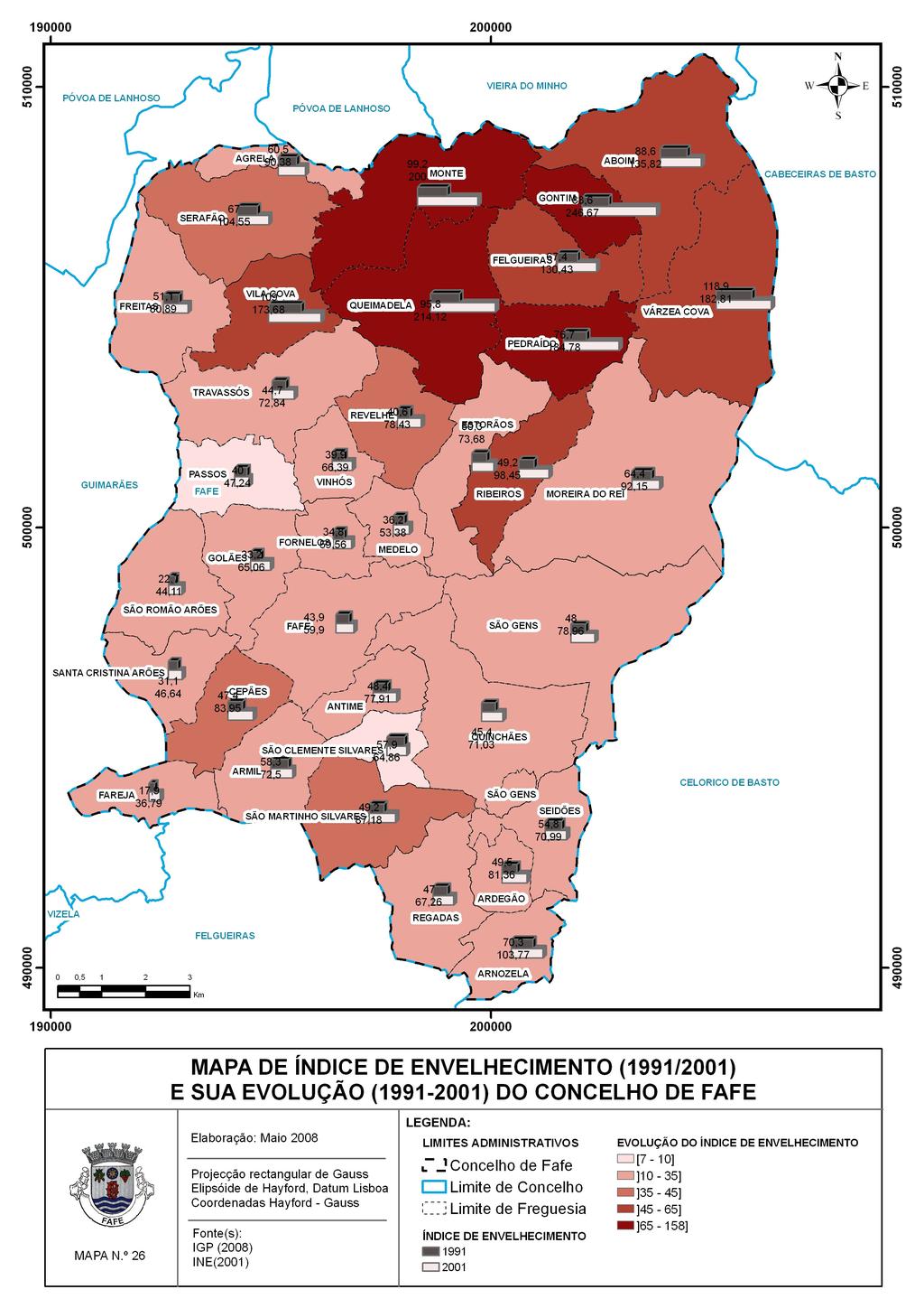 Plano Municipal de Defesa da Floresta Contra Incêndios do Município de Fafe Figura n.º 3.2 Mapa n.