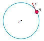 Para que a esfera do problema 1 descreve uma trajetória circular de raio 50 cm, qual deve ser a intensidade do campo magnético? 3.