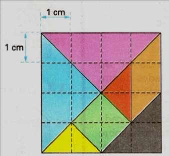 14 b) Você conseguiria montar a peça quadrada fazendo uso de outras peças do Tangram? Quais e quantas peças você usaria? Faça um desenho em seu caderno.