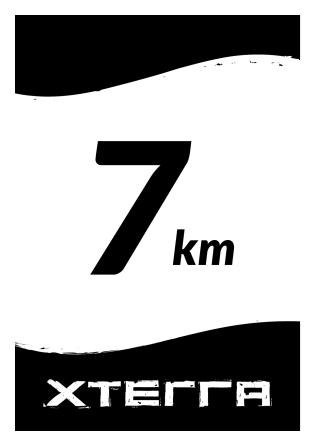 PERCURSO SHORT 8km Setas direcionais
