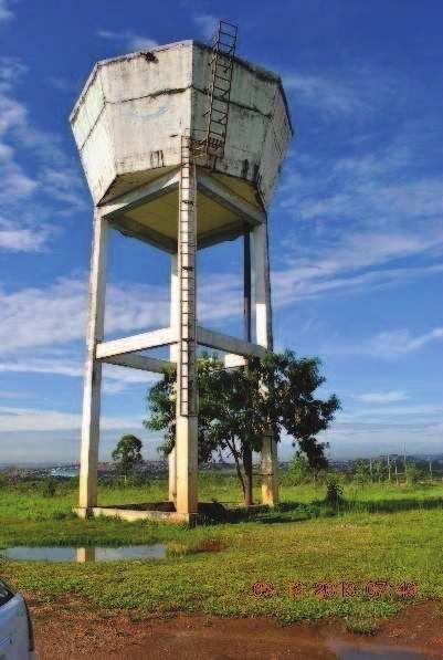 MUNICÍPIO DE SETE LGOS Plano Municipal de Saneamento ásico Figura 9.46 - Reservatório elevado de concreto O reservatório elevado de concreto, apresentado na Figura 9.