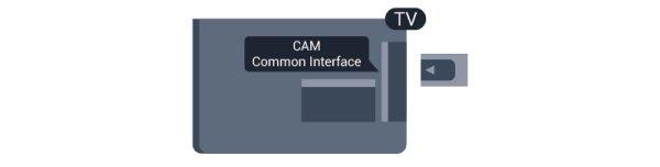 televisão com CAM, prima, seleccione Configuração e prima OK. Seleccione Definições de canais > Interface comum. Seleccione a emissora de televisão do CAM e prima OK. 4.3 Interface comum - CAM CI+ 4.