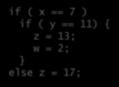 Condicionais Seleção de caminho condicionado: if (x < 0) { x = y + 2; x++; Seleção de caminho duplo: if (x < 0) { x =