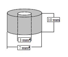 2, com dimensiones de 3 mm de diâmetro interno, 7 mm de diâmetro externo e 10 mm de comprimento, cuja área de trabalho é de 2.07 cm 2.