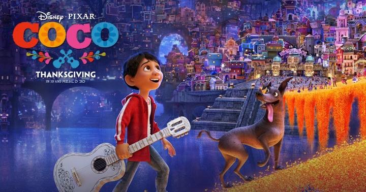Coco é o filme de animação da Disney Pixar que retrata a aventura do pequeno Miguel, um músico mexicano.