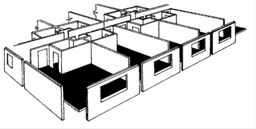 39 Figura 8 Ilustração do sistema completo de paredes Fonte: Van Acker, 2002, p. 17.