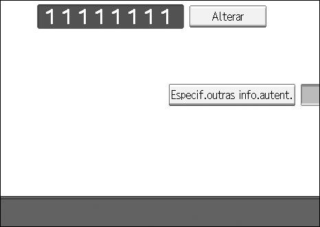 Registar Endereços e Utilizadores para Funções de Scanner H Prima [Alterar] em Nome de utilizador de início de sessão. I Introduza o nome de utilizador de início de sessão e, em seguida, prima [OK].