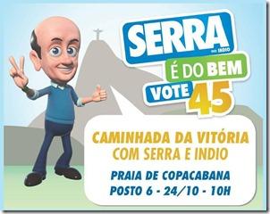 Figura 1 A figura 1 diz respeito a um panfleto que faz referência ao candidato à presidência do Brasil, José Serra, nas eleições presidenciais de 2010.