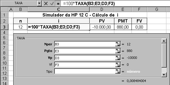 111 1. Um financiamento de $10.000,00 deve ser liquidado em 12 prestações mensais de $880,00, no regime de juros compostos.