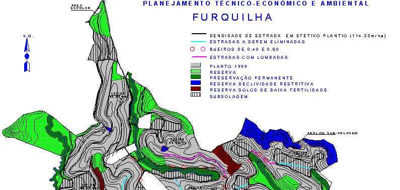 Mapa elaborado pela CENIBRA