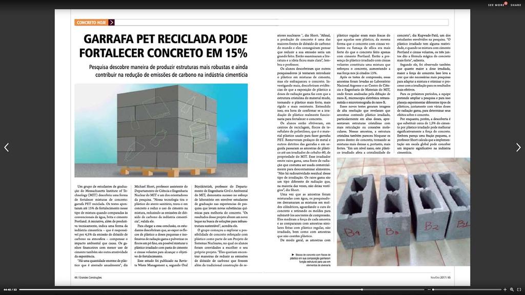 Revista Grandes Construções Formatos de publicidade (em cm) página dupla 42x28 página 21x28 1/2 página 21x14 (H) 1/2 página 10,5x28 (V) 2/3 página 14x28 (V) 1/3 página 21x9 (Q) 1/3 página 7x28 (V)