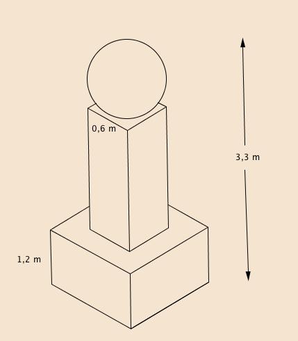 3. As duas pirâmides da figura são regulares. As medidas estão em centímetros. Pirâmide P Pirâmide Q 3.1. Qual das pirâmides tem maior volume? Justifica. 3.2.