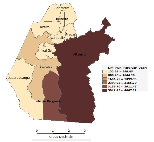 Variação do Desmatamento Acumulado Altamira: 4.