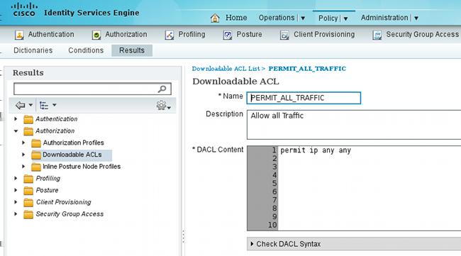 3. Configurar um ACL similar que forneça acesso limitado (para usuários não complacentes). 4.
