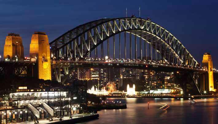 Este famoso símbolo de Sidney foi construído em aço e contém seis milhões de rebites aparafusados