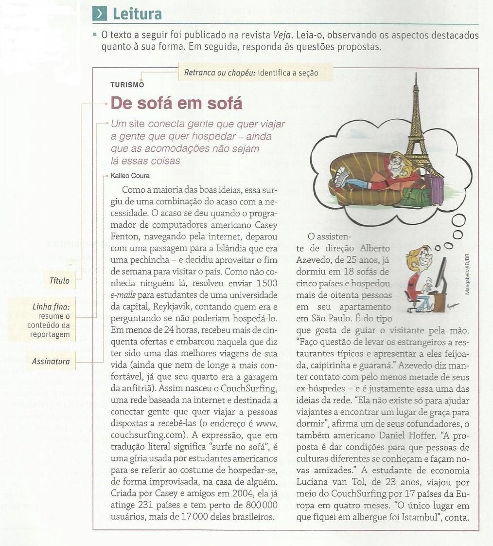 Fonte: (RAMOS, 2013, p. 330) Figura 02.2 Exemplo de reportagem Fonte: (RAMOS, 2013, p.