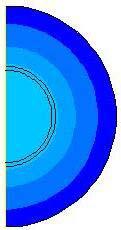 1, após 2 h, pode-se observar que a temperatura do gás já diminuiu significativamente encontrando-se em torno de 42 C. Analisando a Fig. 5.