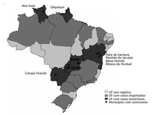 Situação Epidemiológica no Brasil Monitoramento da Febre de Chikungunya, 2014-2015,
