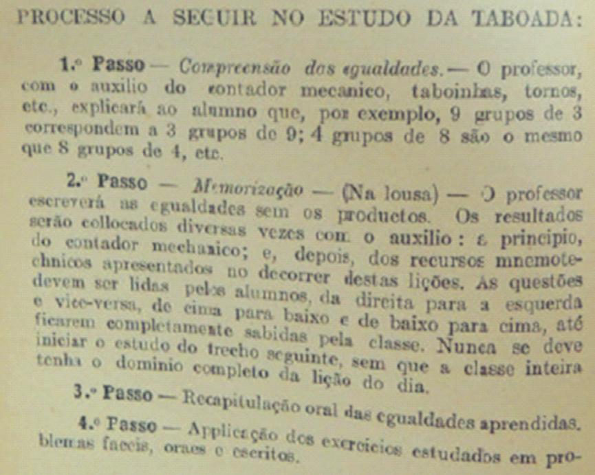 , explicará ao alumno que, por exemplo, 9 grupos de 3 correspondem a 3 grupos de 9; 4 grupos de 8 são o mesmo que 8 grupos de 4, etc.