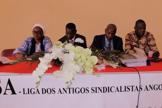 LASA REALIZA SEGUNDA ASSEMBLEIA ORDINÁRIA A Liga dos Antigos Sindicalistas Angolanos, LASA, realizou a segunda Assembleia Ordinária de Balanço e Renovação de Mandato.