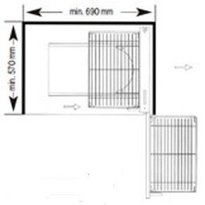 = 520 x A = 520 mm ESQUERDO 6000 290.