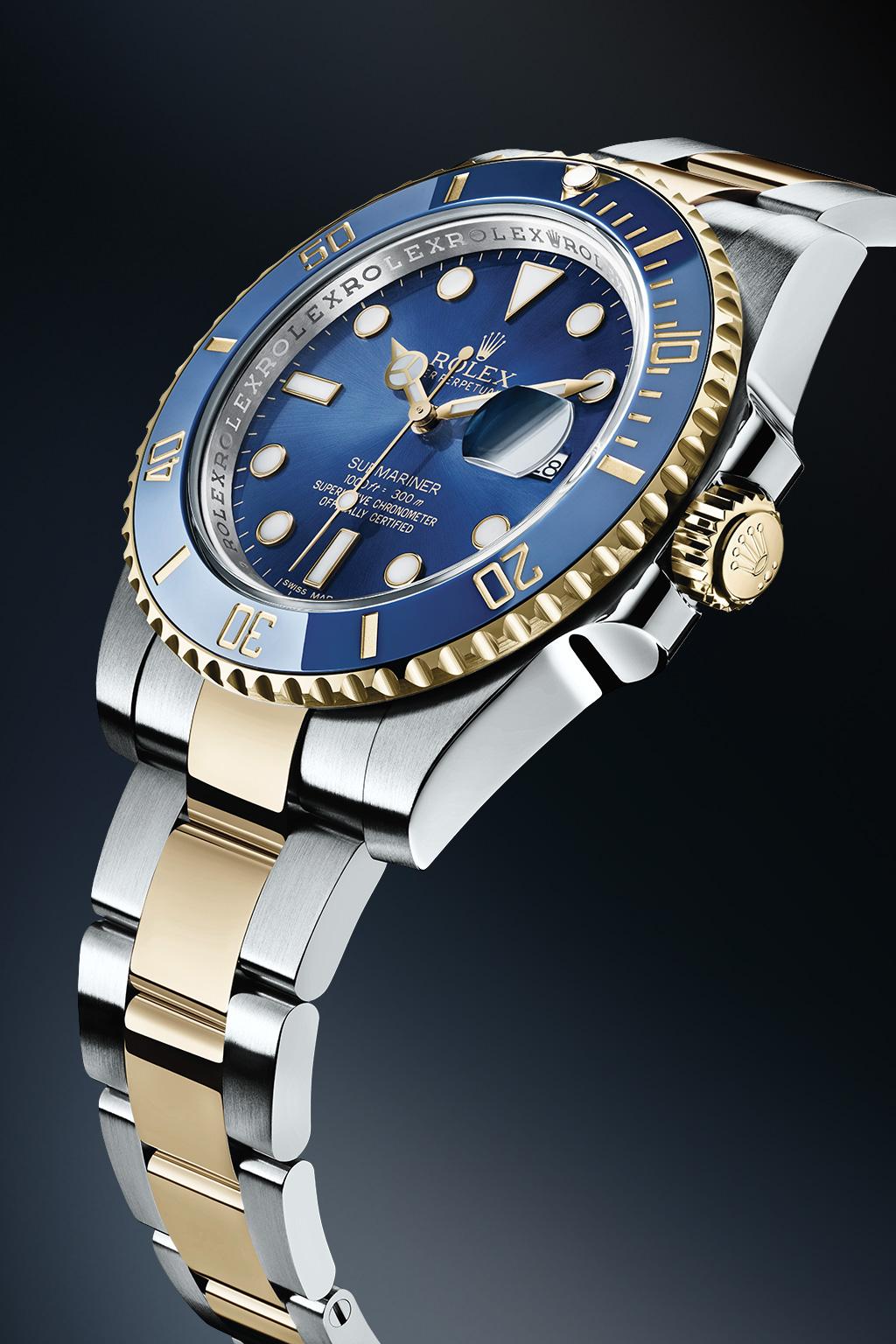 Estilo do Submariner O RELÓGIO DE MERGULHO DE REFERÊNCIA A robustez e o design funcional do Oyster Perpetual Submariner ganharam rapidamente a reputação de icône.